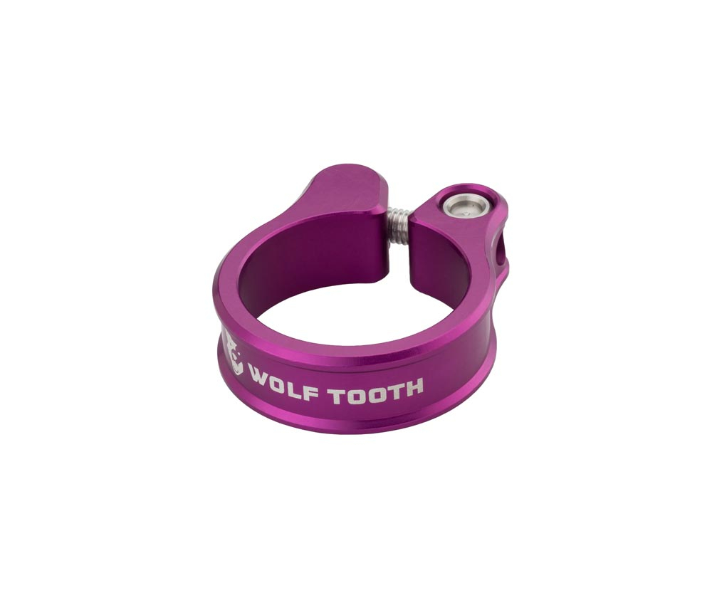 Wolf Tooth Sattelstuetzenklemme - 29,8mm Geschraubt Aluminium Violett 3 Wolf Tooth Sattelstuetzenklemme - 29,8mm Geschraubt Aluminium Violett