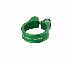 Wolf Tooth Sattelstuetzenklemme - 31,8mm Geschraubt Aluminium Gruen