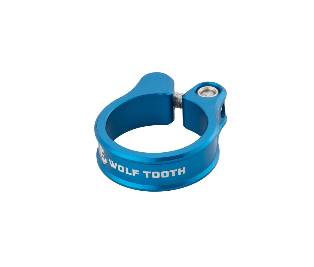 Wolf Tooth Sattelstuetzenklemme - 34,9mm Geschraubt Aluminium Blau 3 Wolf Tooth Sattelstuetzenklemme - 34,9mm Geschraubt Aluminium Blau