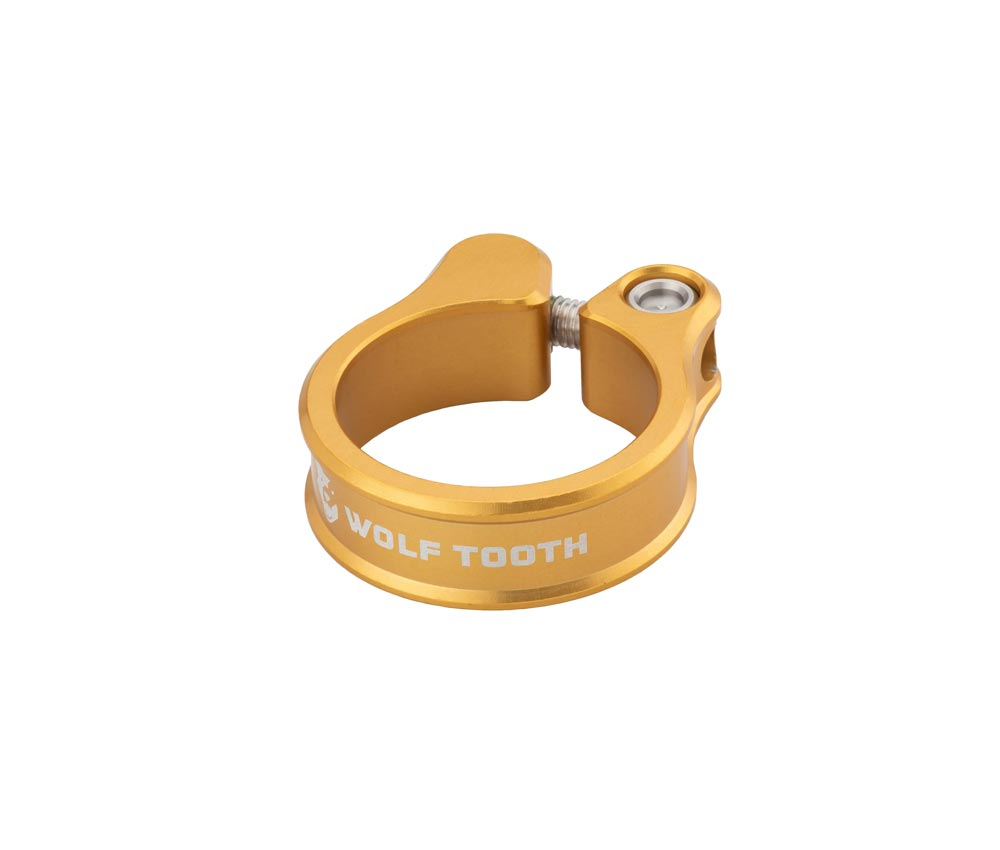Wolf Tooth Sattelstuetzenklemme - 36,4mm Geschraubt Aluminium Gold 3 Wolf Tooth Sattelstuetzenklemme - 36,4mm Geschraubt Aluminium Gold