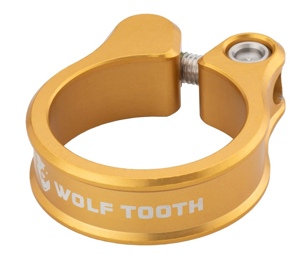 Wolf Tooth Sattelstuetzenklemme - 36,4mm Geschraubt Aluminium Gold 4 Wolf Tooth Sattelstuetzenklemme - 36,4mm Geschraubt Aluminium Gold – Bild 2