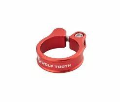 Wolf Tooth Sattelstuetzenklemme - 38,6mm Geschraubt Aluminium Rot