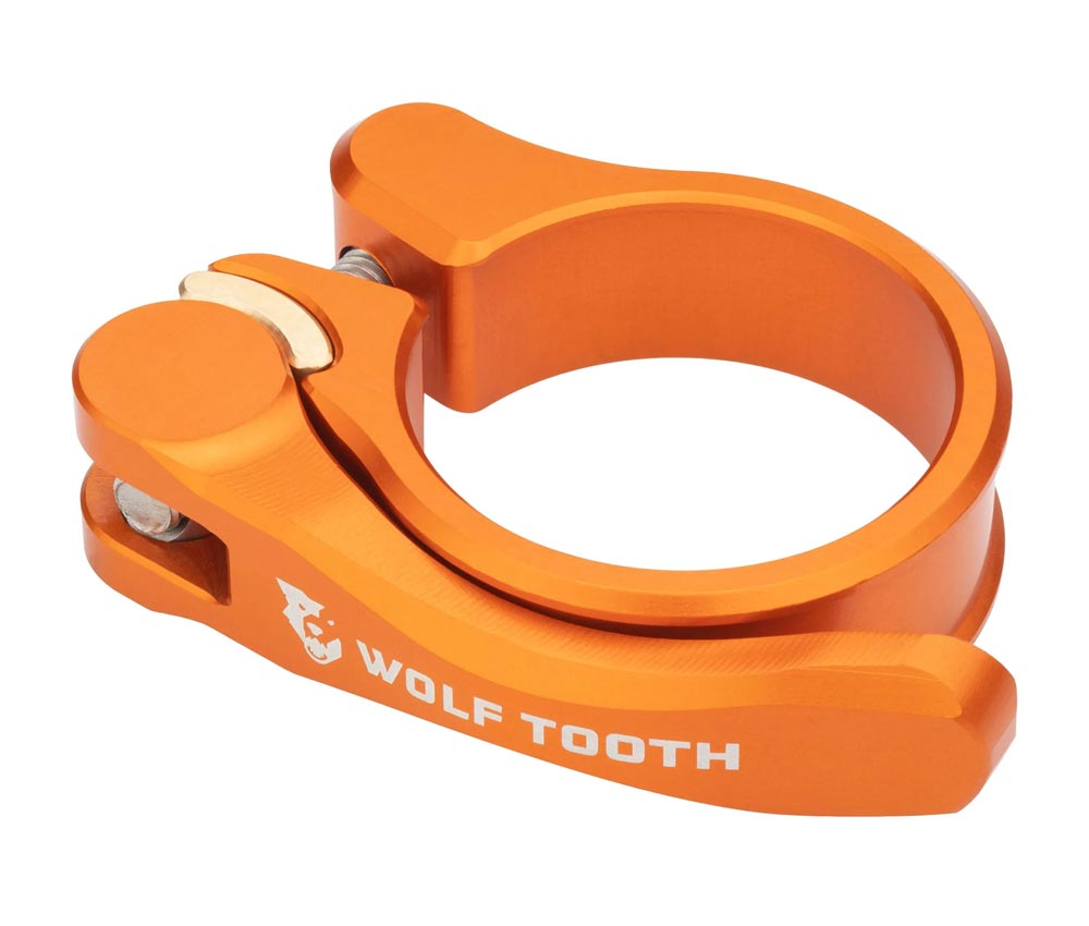 Wolf Tooth Sattelstuetzenklemme - 28,6mm Schnellspanner Aluminium Orange 4 Wolf Tooth Sattelstuetzenklemme - 28,6mm Schnellspanner Aluminium Orange – Bild 2