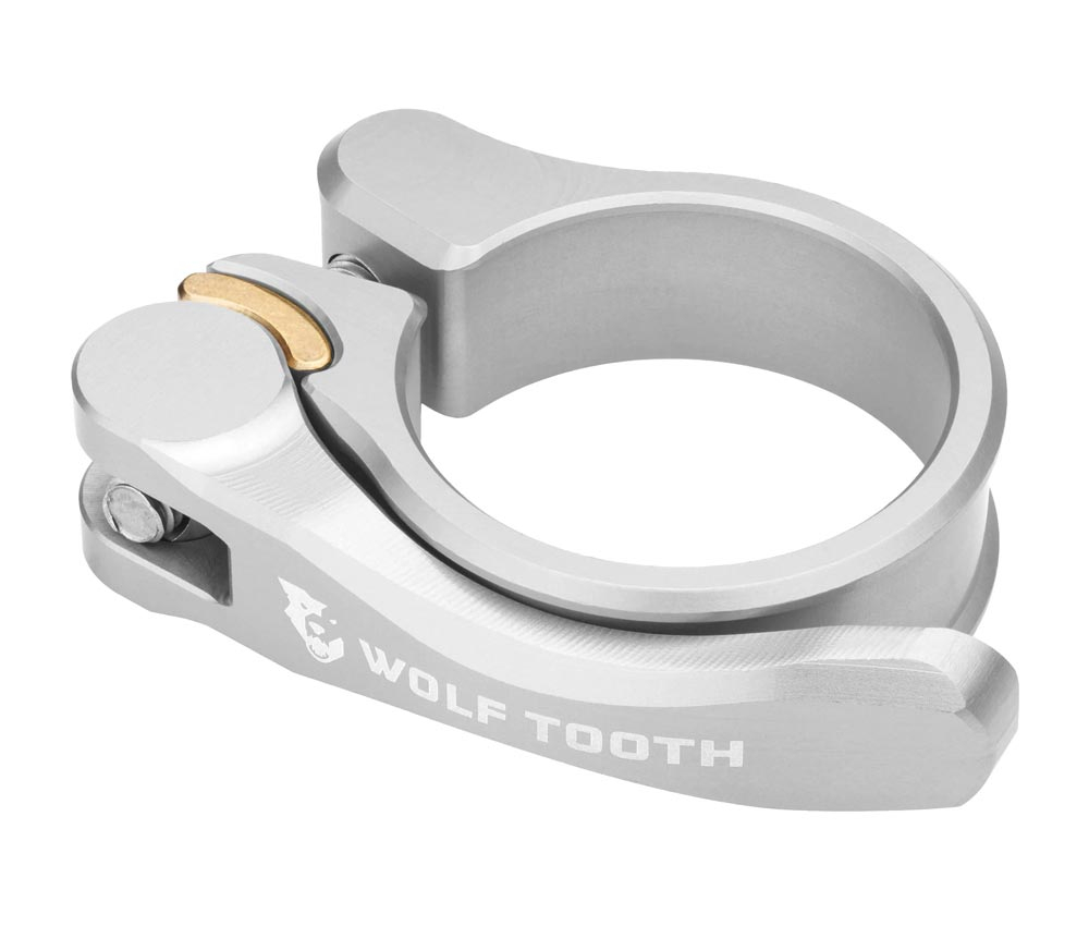 Wolf Tooth Sattelstuetzenklemme - 28,6mm Schnellspanner Aluminium Silber 4 Wolf Tooth Sattelstuetzenklemme - 28,6mm Schnellspanner Aluminium Silber – Bild 2