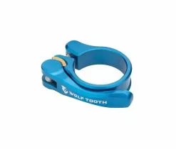 Wolf Tooth Sattelstuetzenklemme - 34,9mm Schnellspanner Aluminium Blau