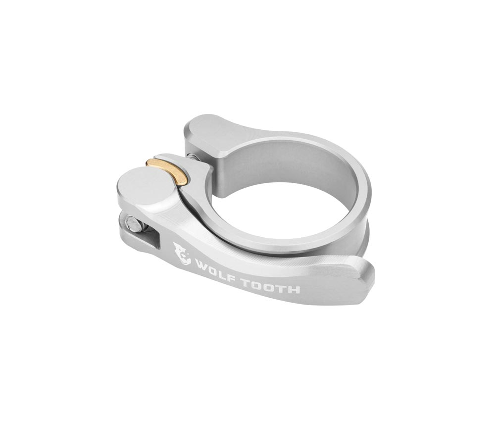 Wolf Tooth Sattelstuetzenklemme - 38,9mm Schnellspanner Aluminium Silber 3 Wolf Tooth Sattelstuetzenklemme - 38,9mm Schnellspanner Aluminium Silber