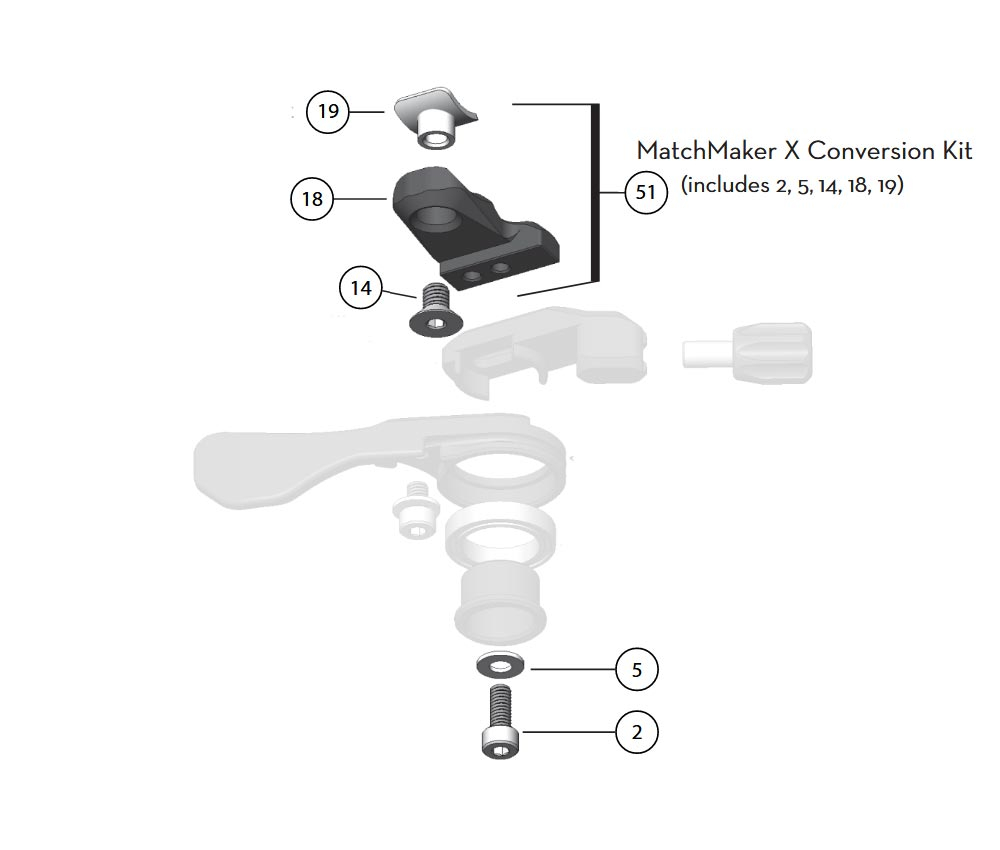 Wolf Tooth ReMote / ReMote LA Umbaukit Fuer Sram / Avid MatchMaker X 4 Wolf Tooth ReMote / ReMote LA Umbaukit Fuer Sram / Avid MatchMaker X – Bild 2