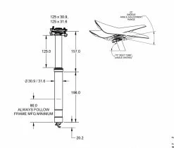 Wolf Tooth Resolve Vario Sattelstuetze 30,9 X 373mm Hub 125mm Ohne Remotehebel Schwarz -Cane Creek Verkäufe 58705 8