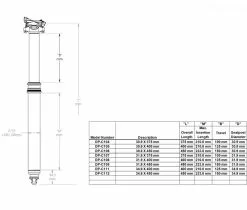 Thomson Elite Dropper Covert Black Vario Sattelstuetze 30,9 X 450mm Hub 150mm Intern Mit Remote -Cane Creek Verkäufe 58828 5